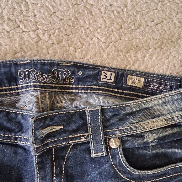 Miss Me Women's Denim Jeans with Embellished Pocket - Picture 4 of 7